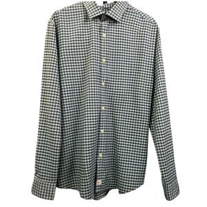 Vineyard Vines Performance Men's XL Slim Fit Cooper Shirt Blue Gray Check Preppy